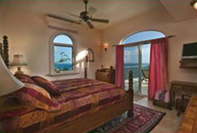 St John Villa Kismet Horizon Suite King Sized Bed and Ocean View