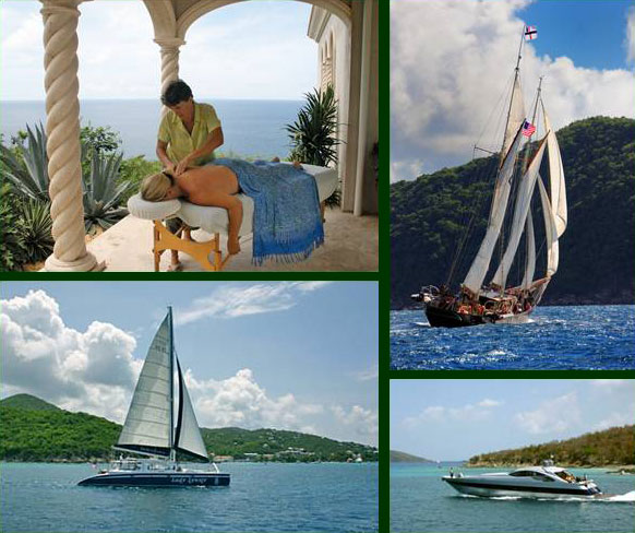 St John Villa Massage at Kismet and Sailing Charters in the Virgin Islands
